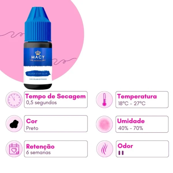 Cola Macy Silver 3Ml - Imagem 3