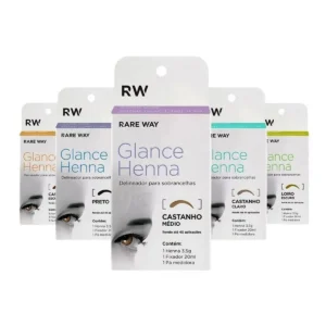 HENNA PARA SOBRANCELHAS GLANCE - RARE WAY